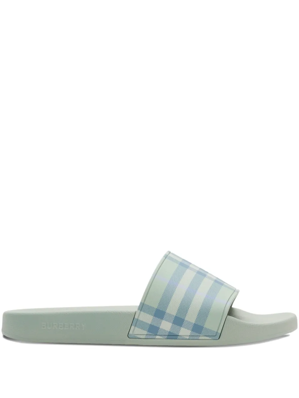 Burberry Pantoletten mit Karomuster - Grün