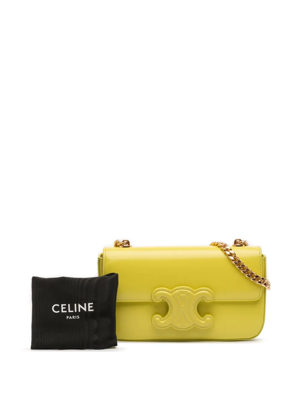 2012 Calfskin Cuir Triomphe Chain Shoulder Bag