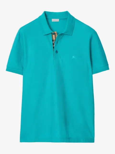 Burberry embroidery-logo polo shirt