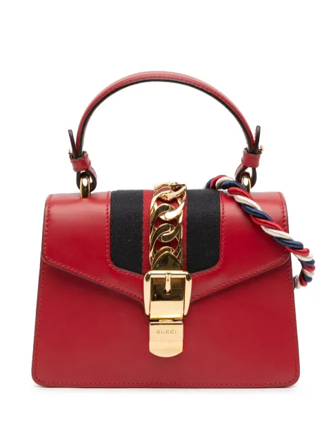 Gucci Pre-Owned 2016-2025 Mini Calfskin Sylvie satchel