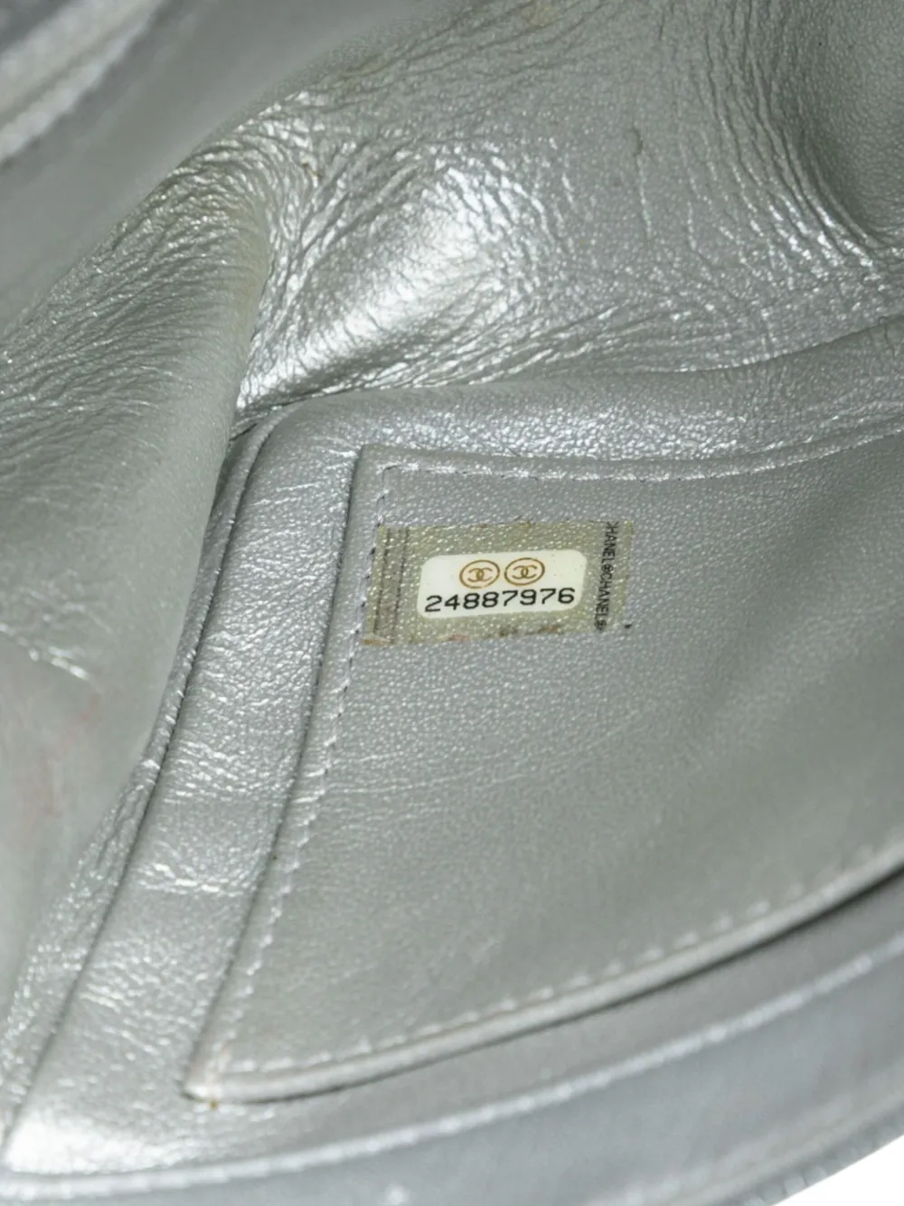 2017-2018 Small Quilted Metallic Caviar Cc Filigree Flap Crossbody Bag