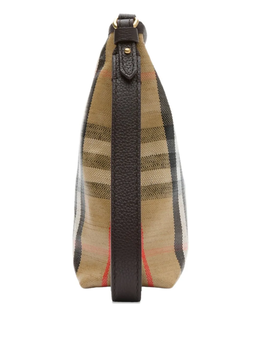 Burberry Geruite leren clutch Beige