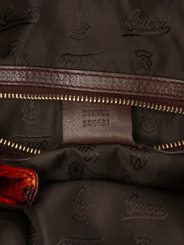 Gucci Pre-Owned 2016-2025 Patent Tortoise Shell Monogram Hysteria