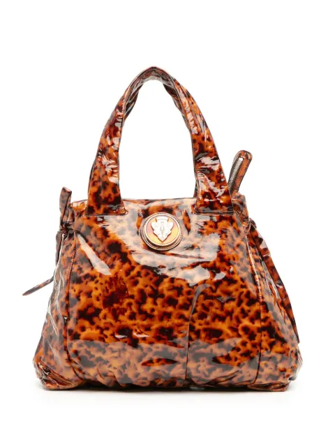 Gucci Pre-Owned 2016-2025 Patent Tortoise Shell Monogram Hysteria tote bag
