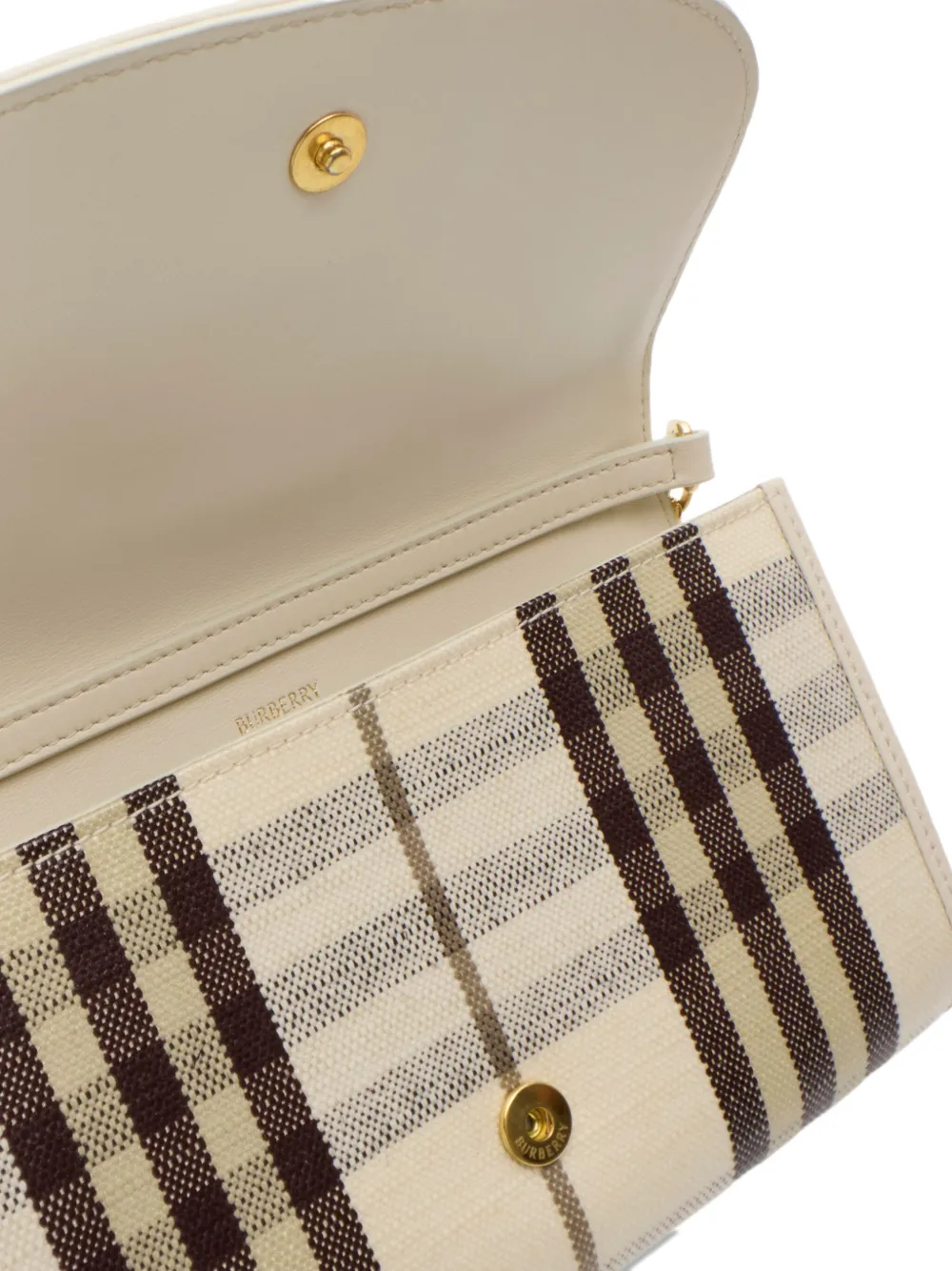Burberry Highlands clutch met kettingband Beige