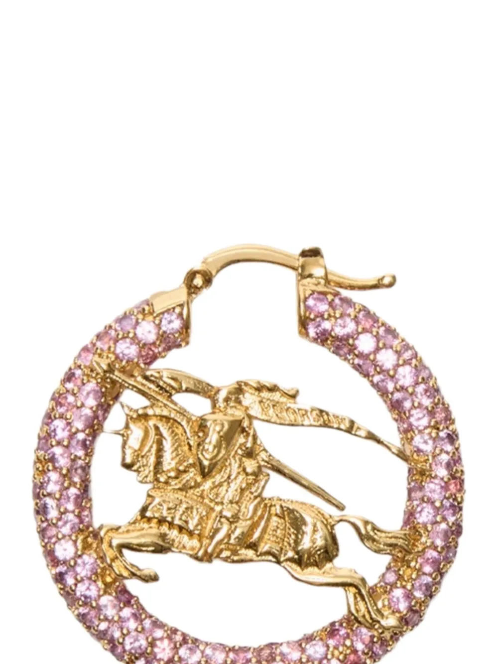 Equestrian Knight hoop earrings
