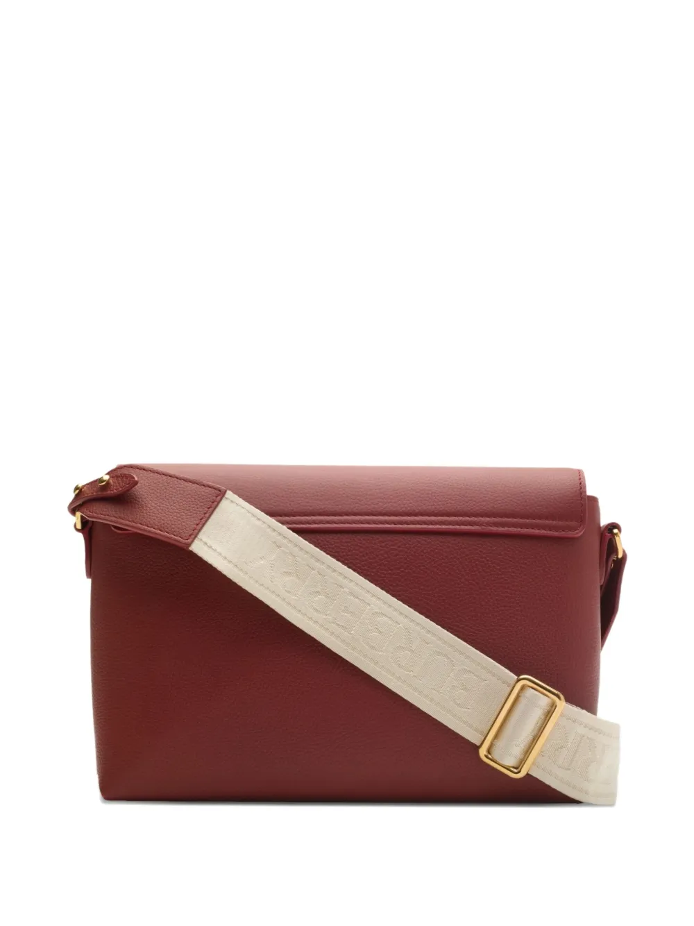 Burberry Note Leather Cross Body Bag In Red