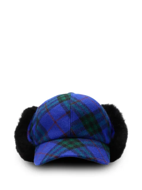 Burberry gorra de béisbol con cuadros estampados