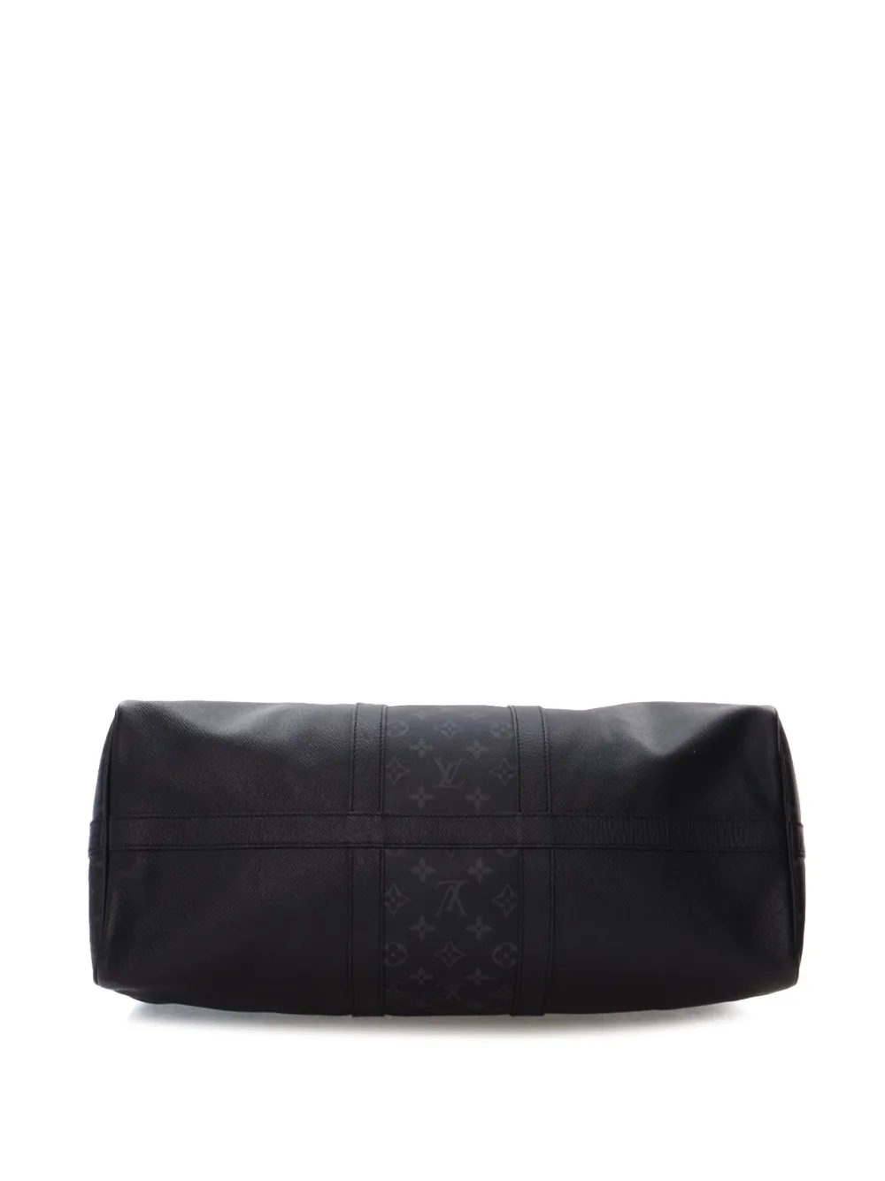 Pre-owned Louis Vuitton 2020 Taigarama Keepall Bandouliere 50 Travel Bag In Black
