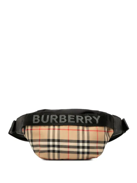 Burberry Pre-Owned 2018-2025 House Check Nylon Sonny belt bag
