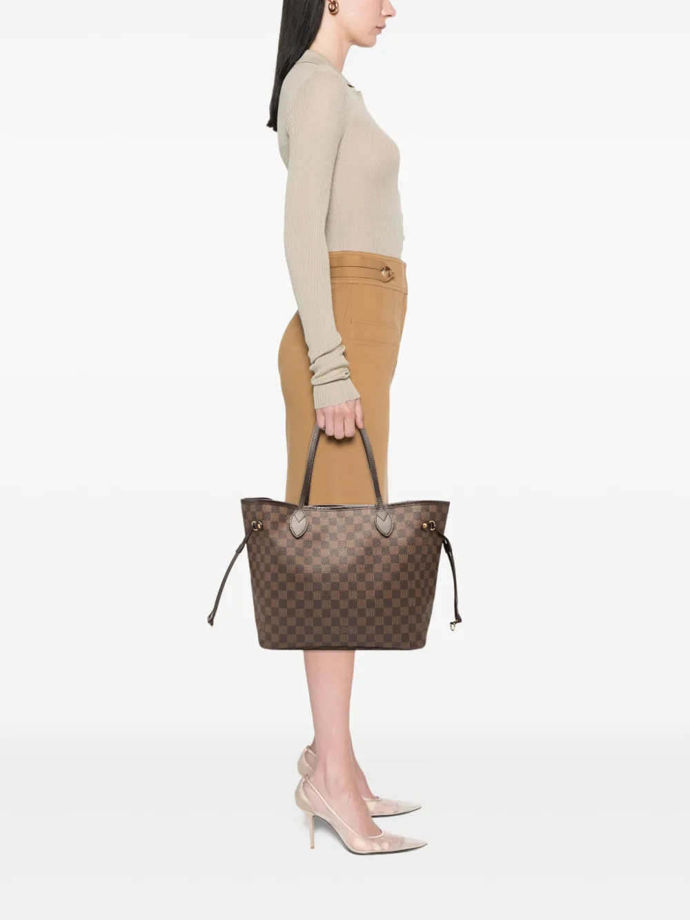 Louis Vuitton Pre-Owned 2012 Damier Ebene Neverfull MM tote bag | Pre-Owned | Image 2