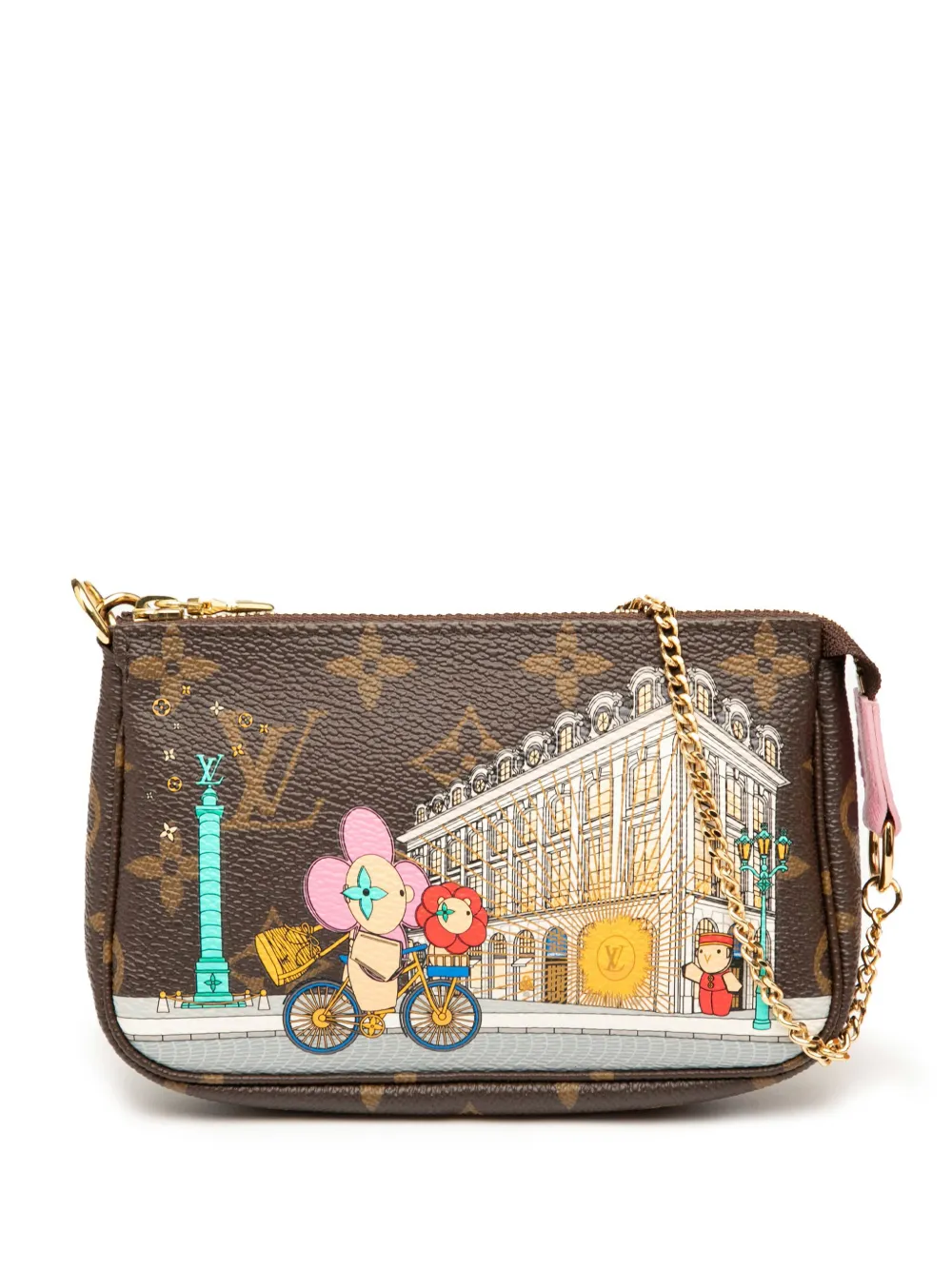 Louis Vuitton Pre-Owned 2022 Monogram Vivienne in Paris Mini Pochette Louis Vuitton Pre-Owned 2022 Monogram Vivienne in Paris Mini Pochette