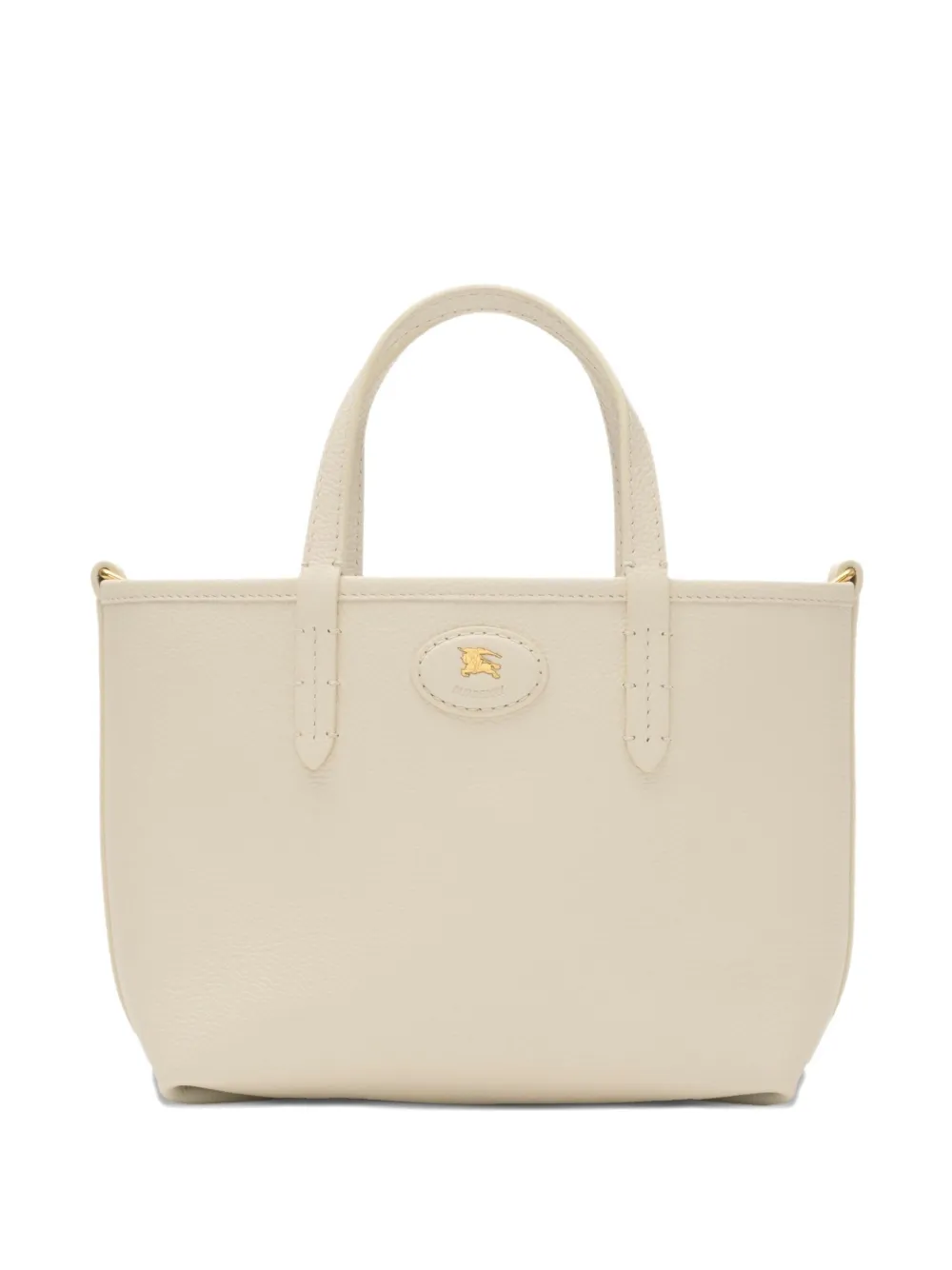 Burberry small Bloomsbury grained-leather reversible check tote bag - Burberry small Bloomsbury grained-leather reversible check tote bag -