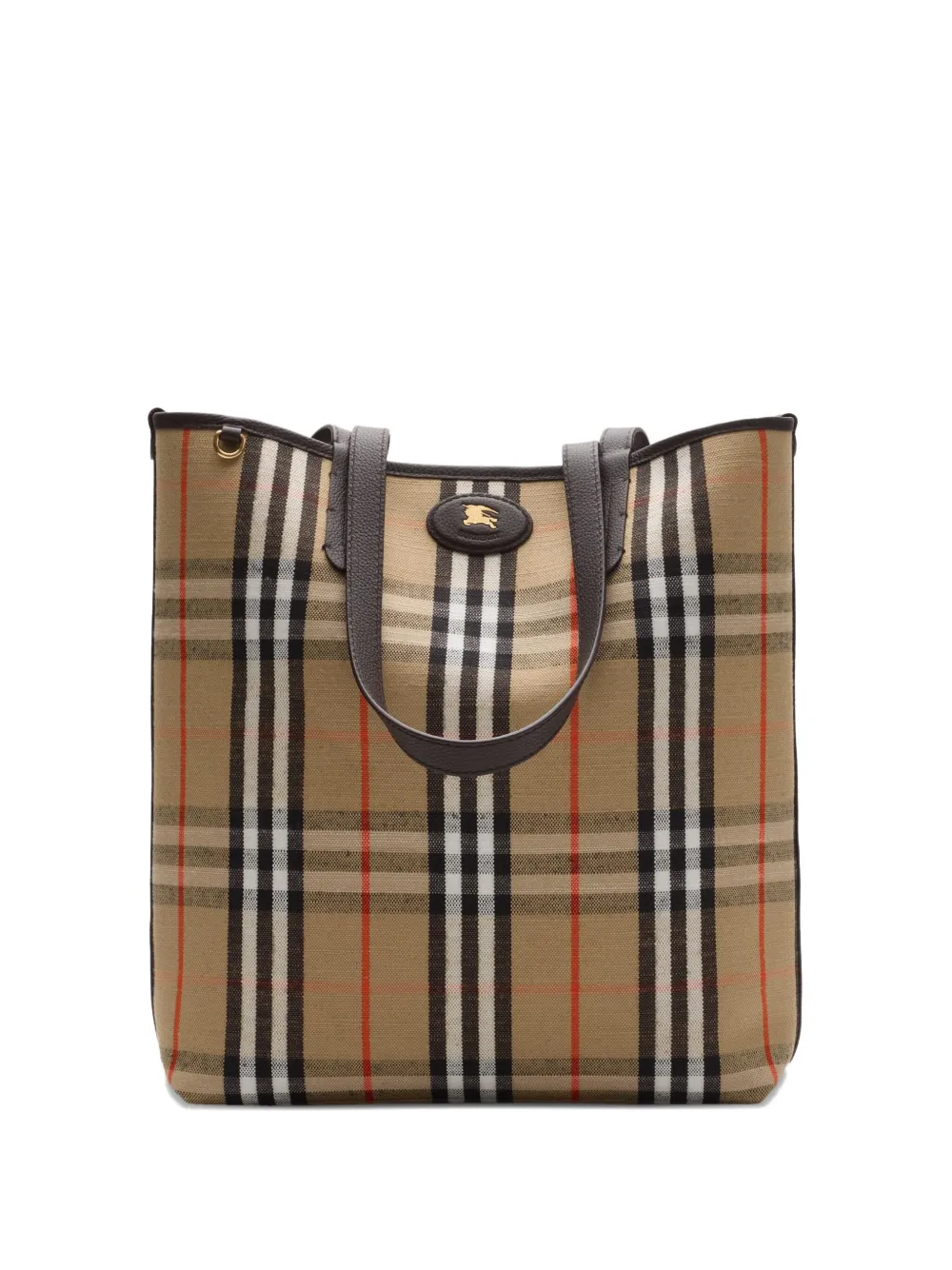 Burberry tote con placa del logo | marrón | Image 1
