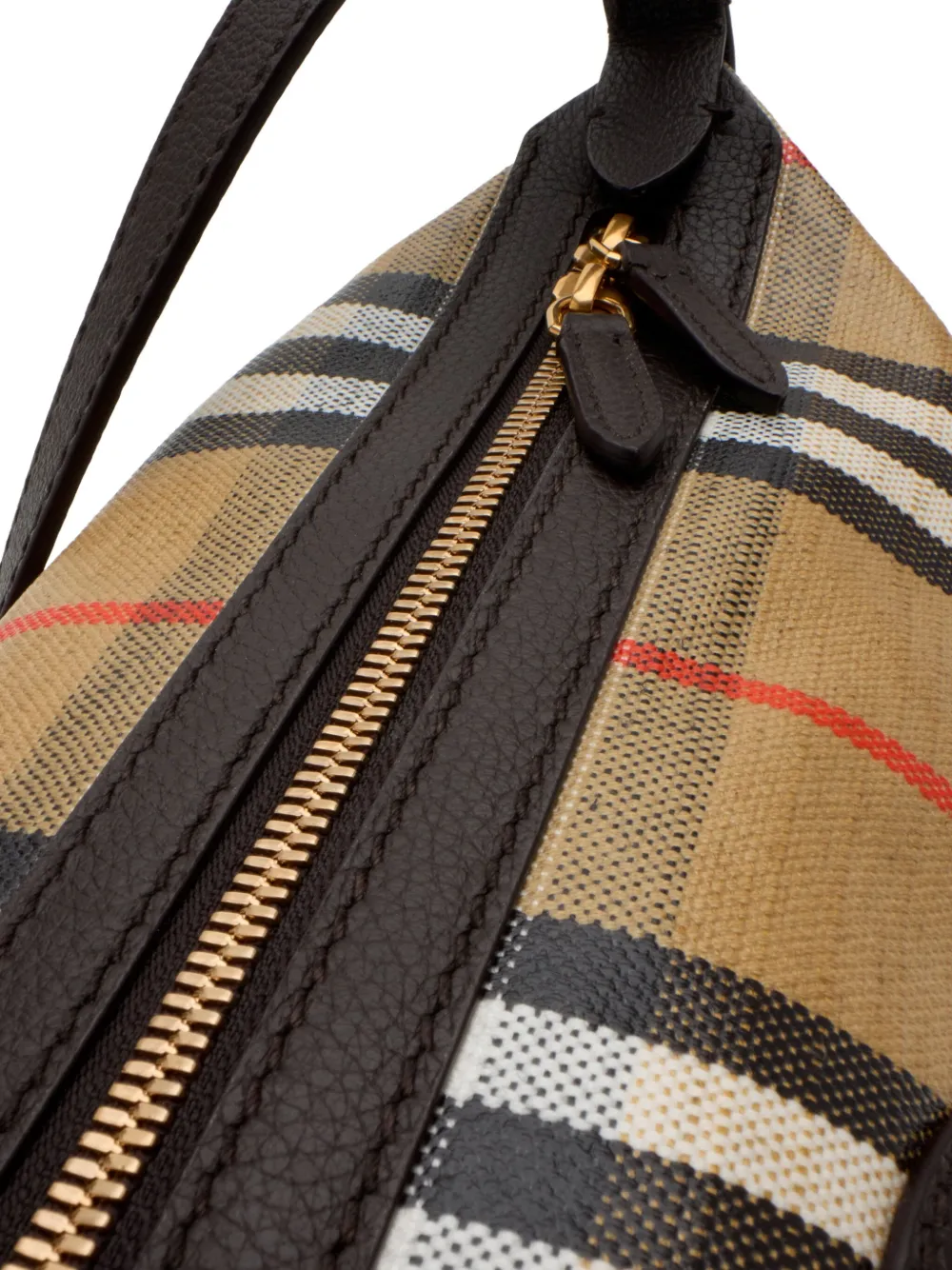 Burberry Highlands geruite messengertas Beige