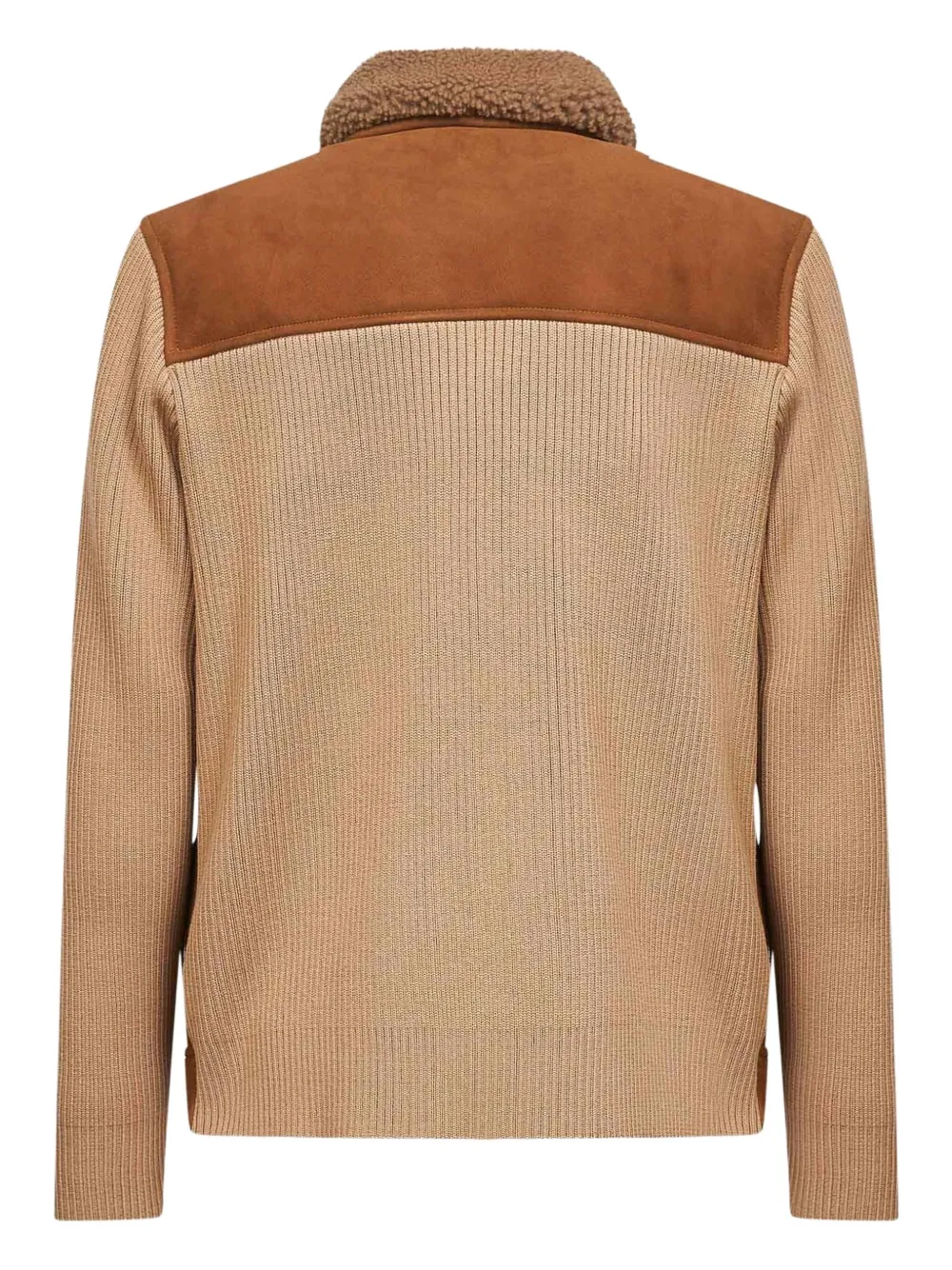 Lardini shearling-collar knitted jacket | Chamarras de piel | Image 2