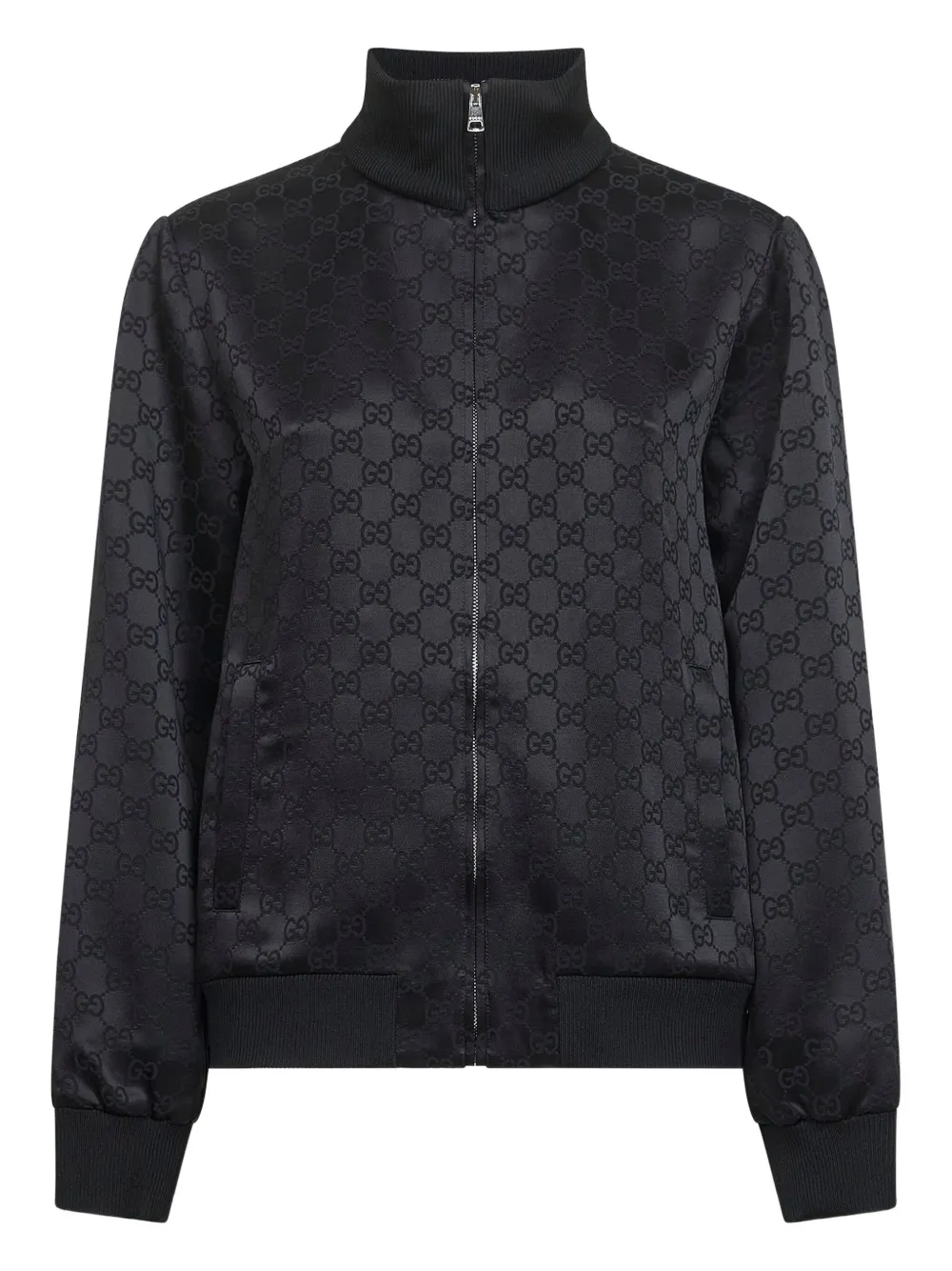 Gucci monogram-jacquard bomber jacket - Schwarz