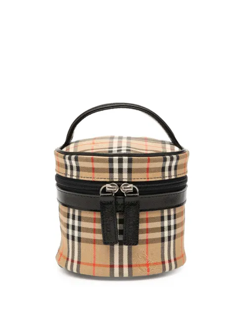 Burberry Pre-Owned 2000-2017 Haymarket Check Canvas vanity bag