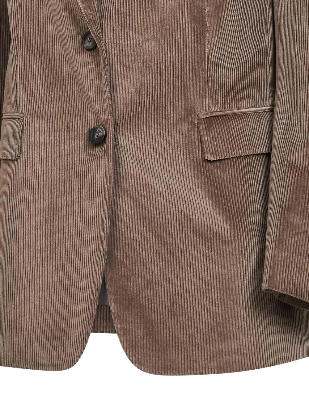 Tagliatore Brown Stretch Corduroy Bertha Single-breasted Blazer In Brown