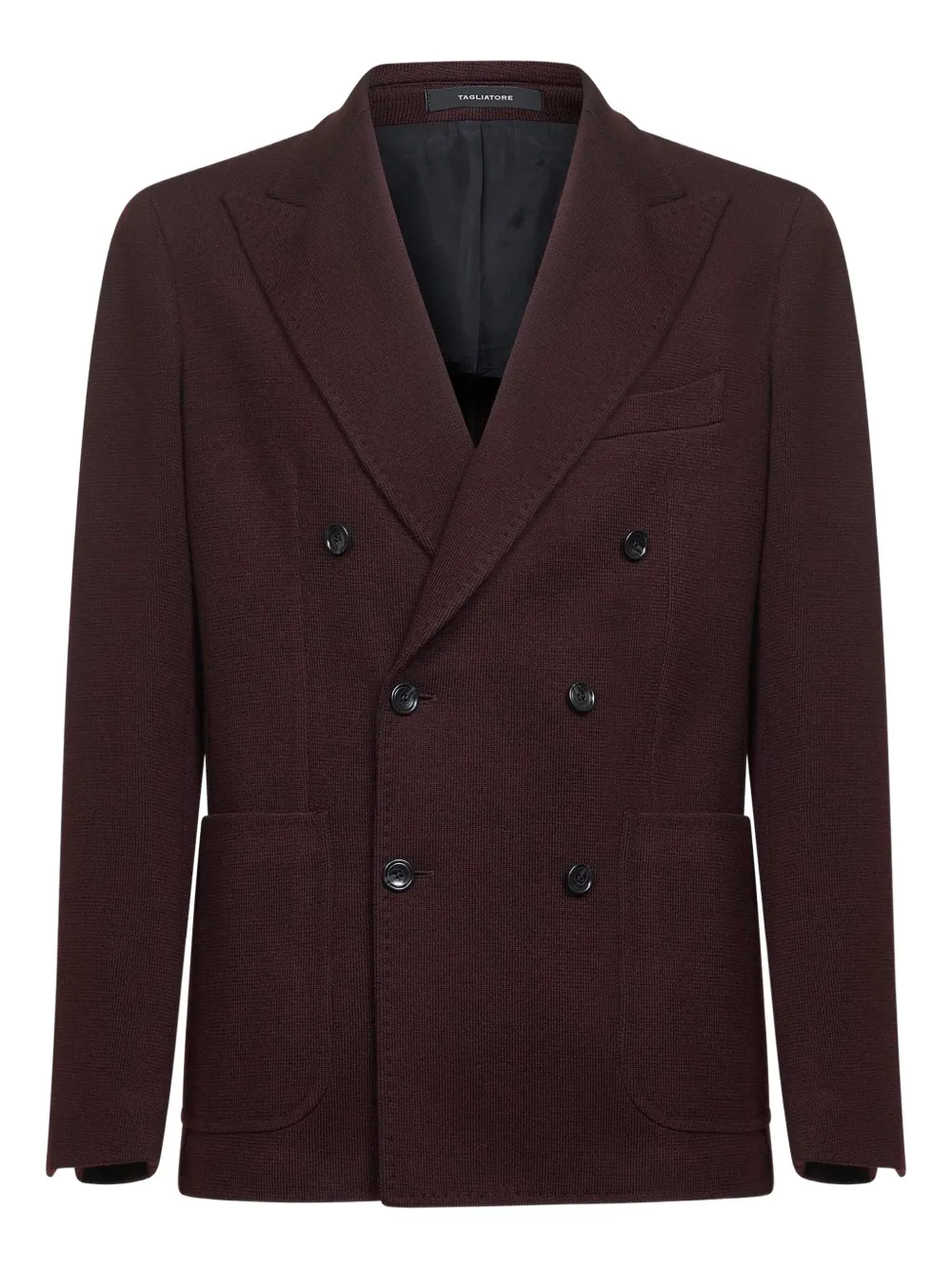 Tagliatore double-breasted peak-lapel blazer | Brown | Image 1