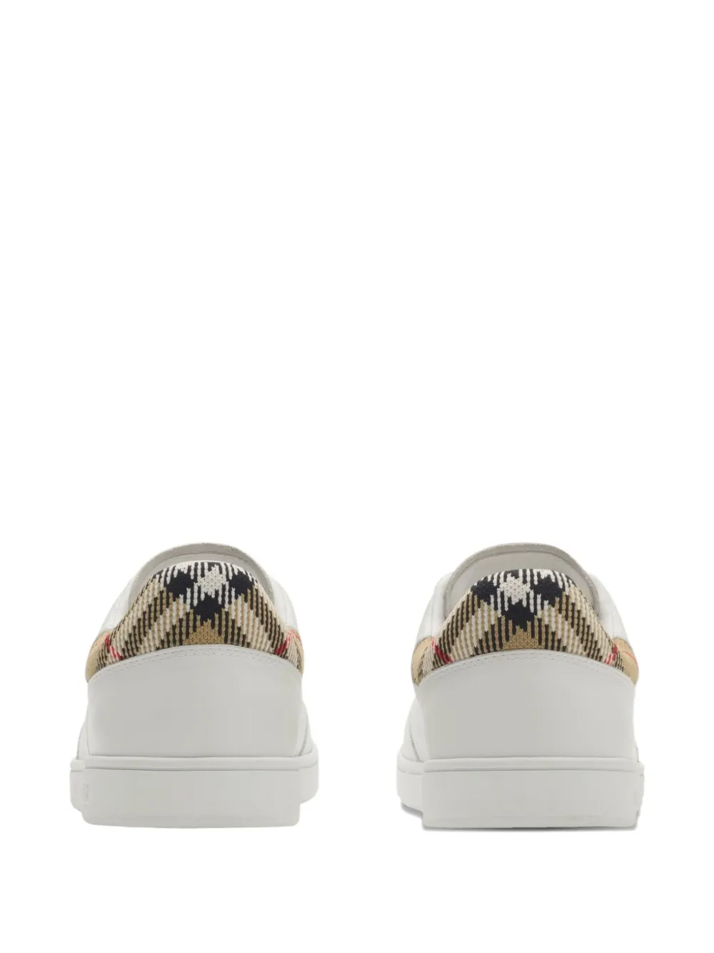 Burberry check leather sneakers | Low-Tops | Image 2
