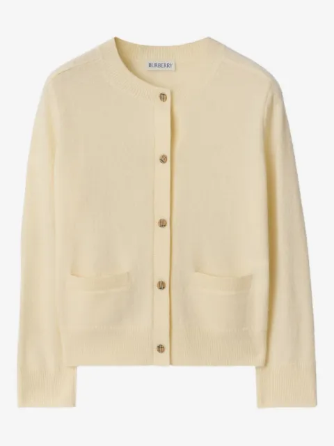 Burberry Kids heart-elbow-patch cardigan