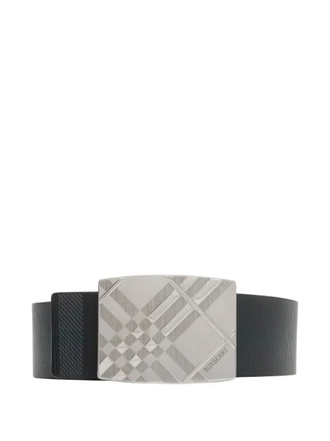 Burberry reversible engraved-buckle leather belt