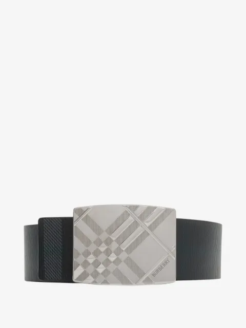 Burberry reversible engraved Check belt