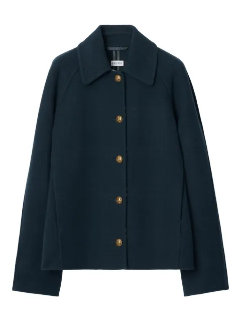 Burberry abrigo con botones y motivo de cuadros