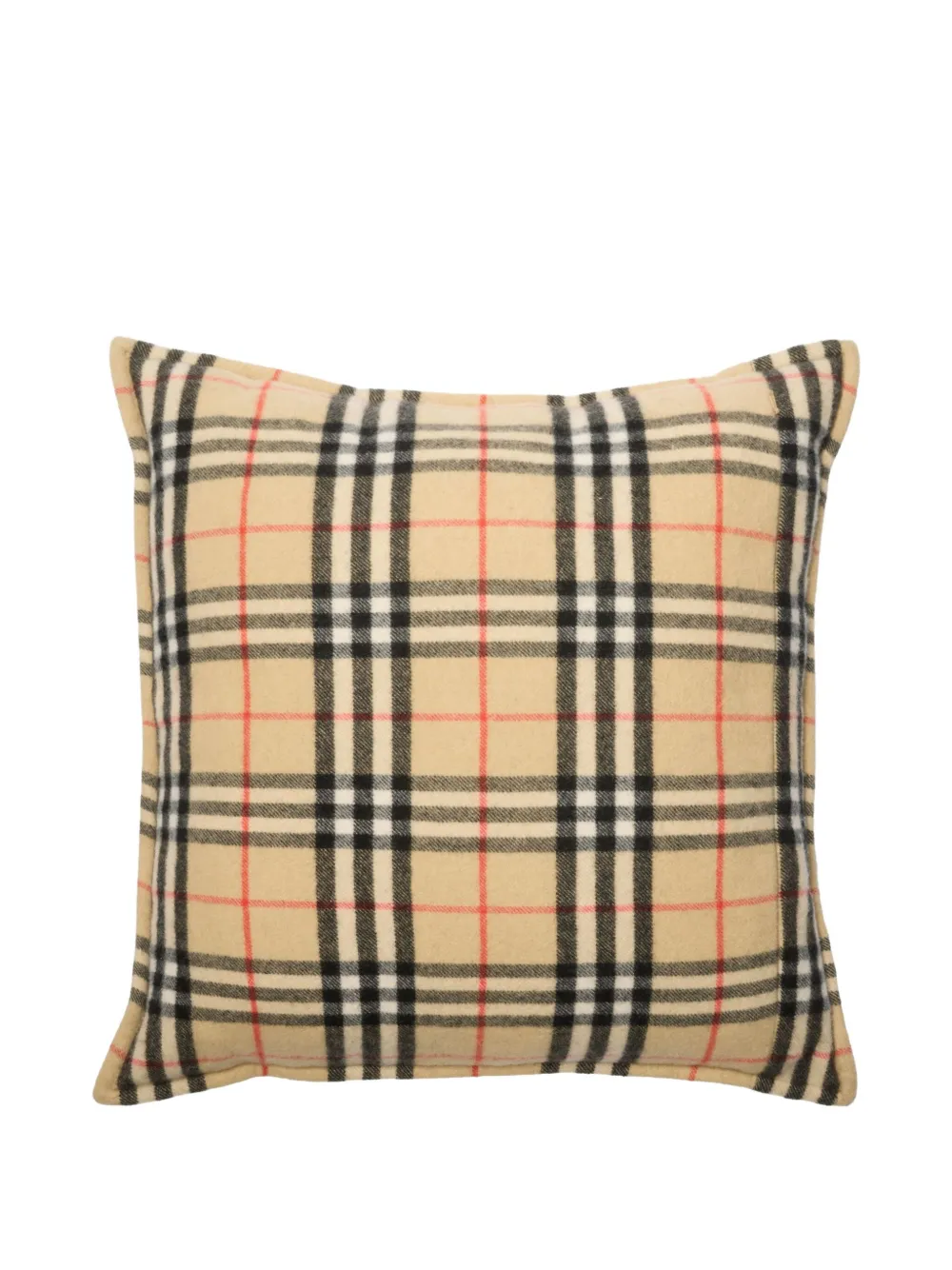 Burberry Check-pattern Cashmere Single Pillow In Multi