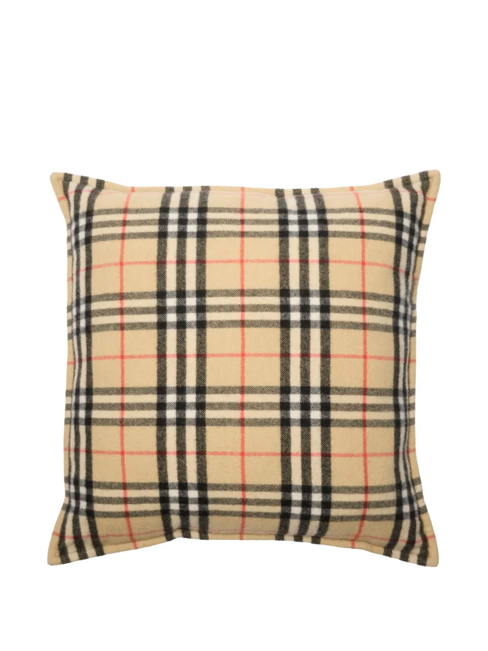 Burberry Check-pattern Cashmere Single Pillow In Multi