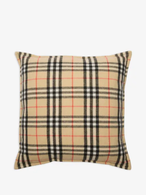 Burberry Check cashmere cushion