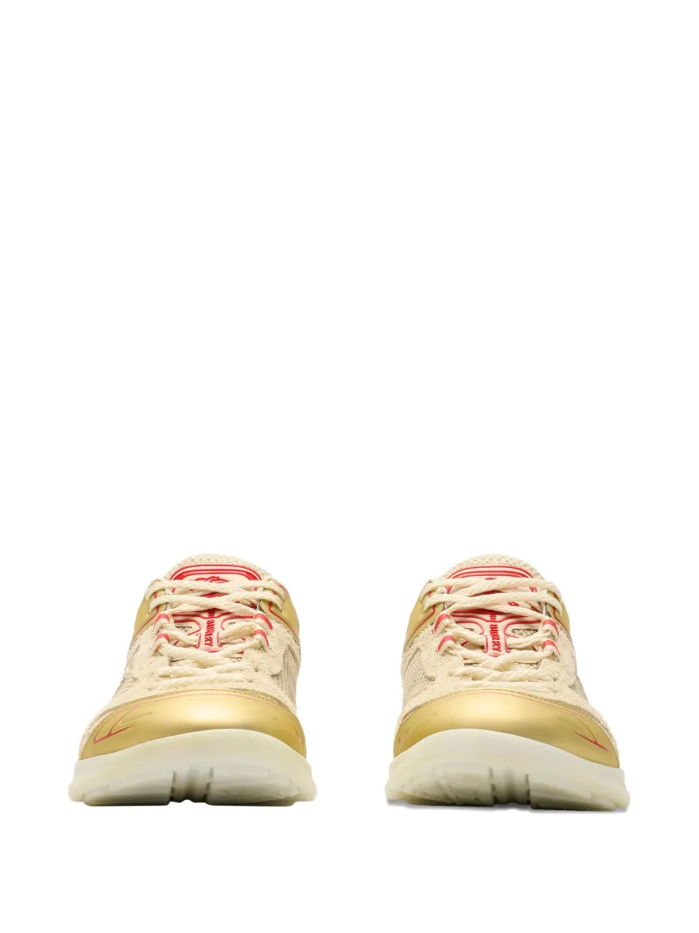 Burberry Matrix sneakers met mesh Beige