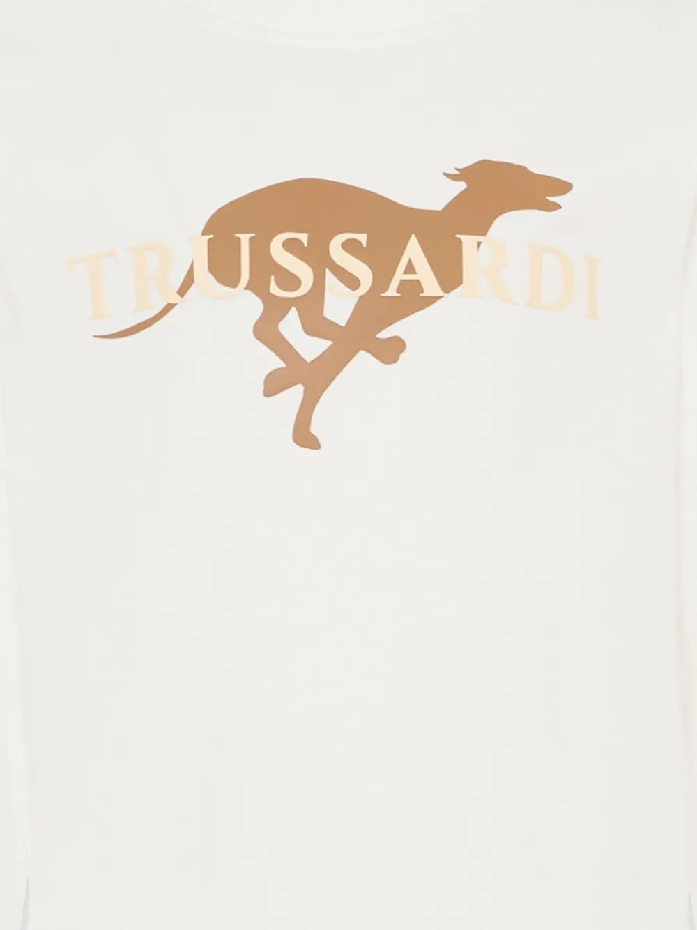 TRUSSARDI JUNIOR T-shirt met lange mouwen en grafische print Wit