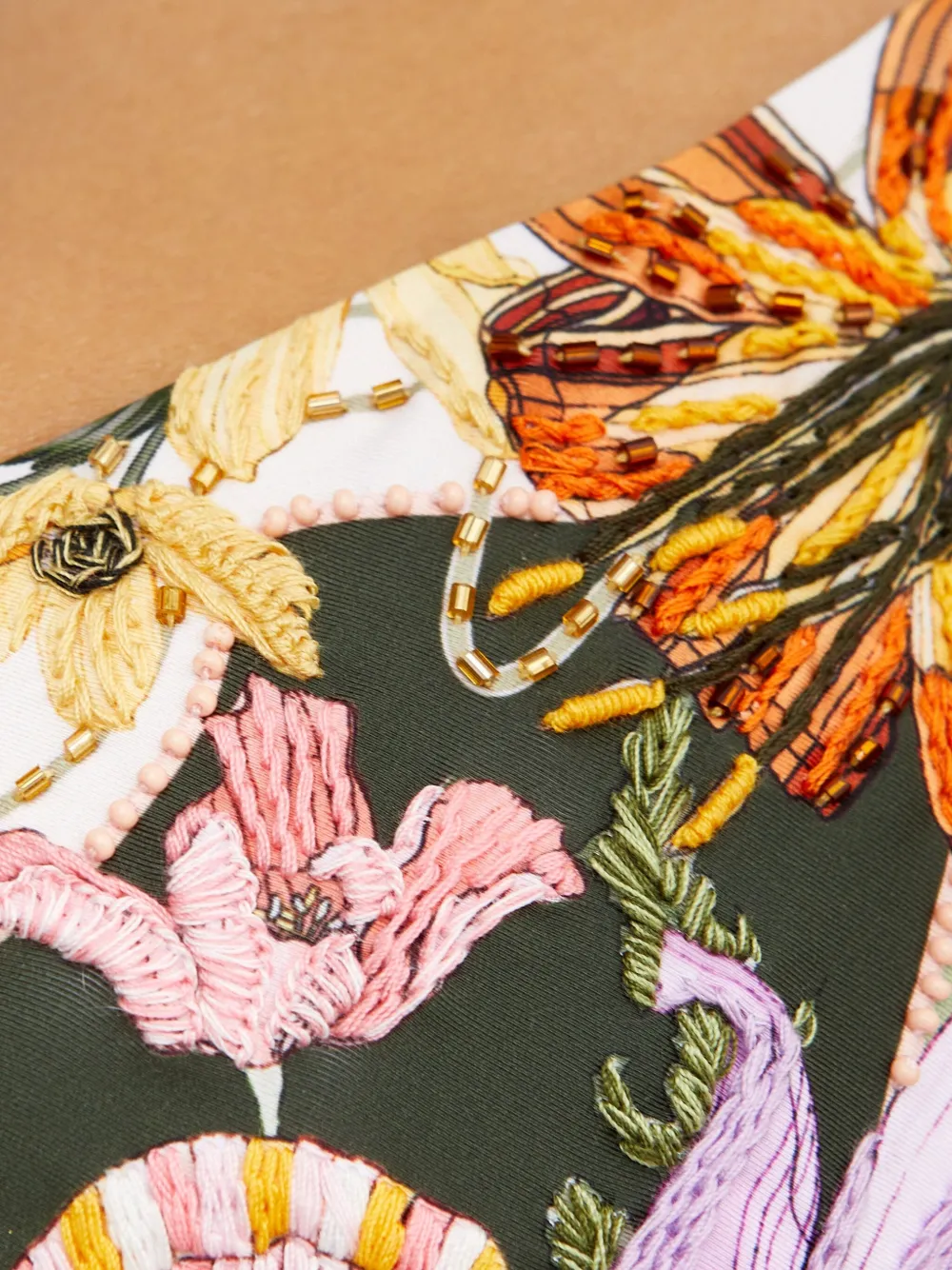 Agua Bendita Lolita bikini met bloemendetail Groen