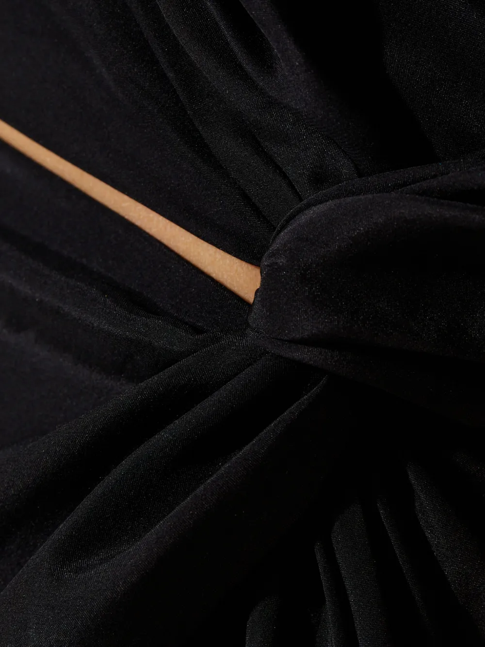 GAUGE81 Arica asymmetrische zijden mini-jurk Zwart