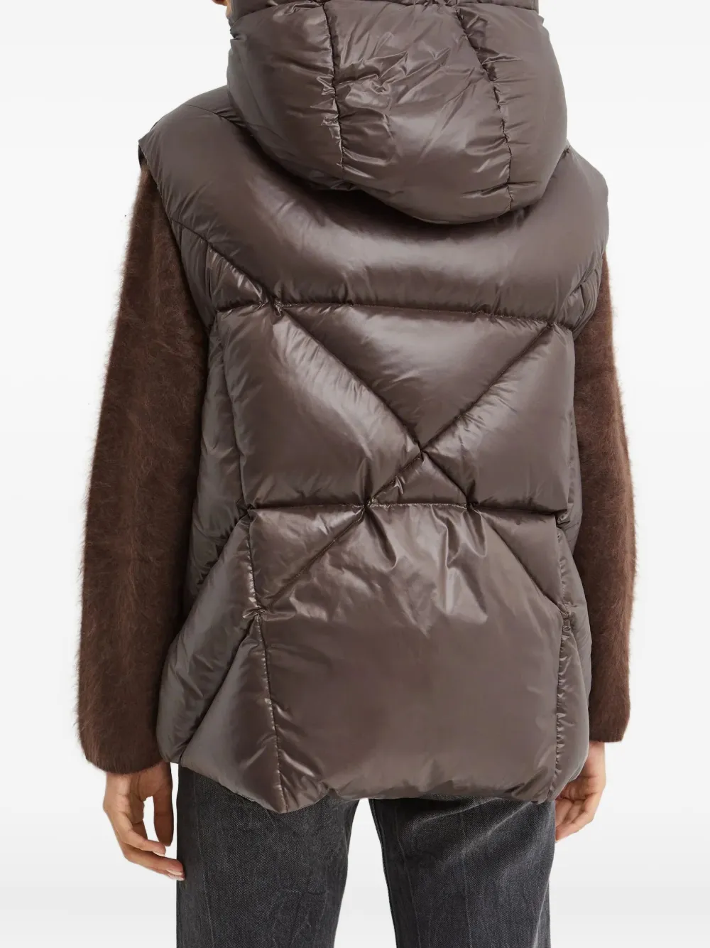 Khrisjoy Gilet met ritssluiting Bruin
