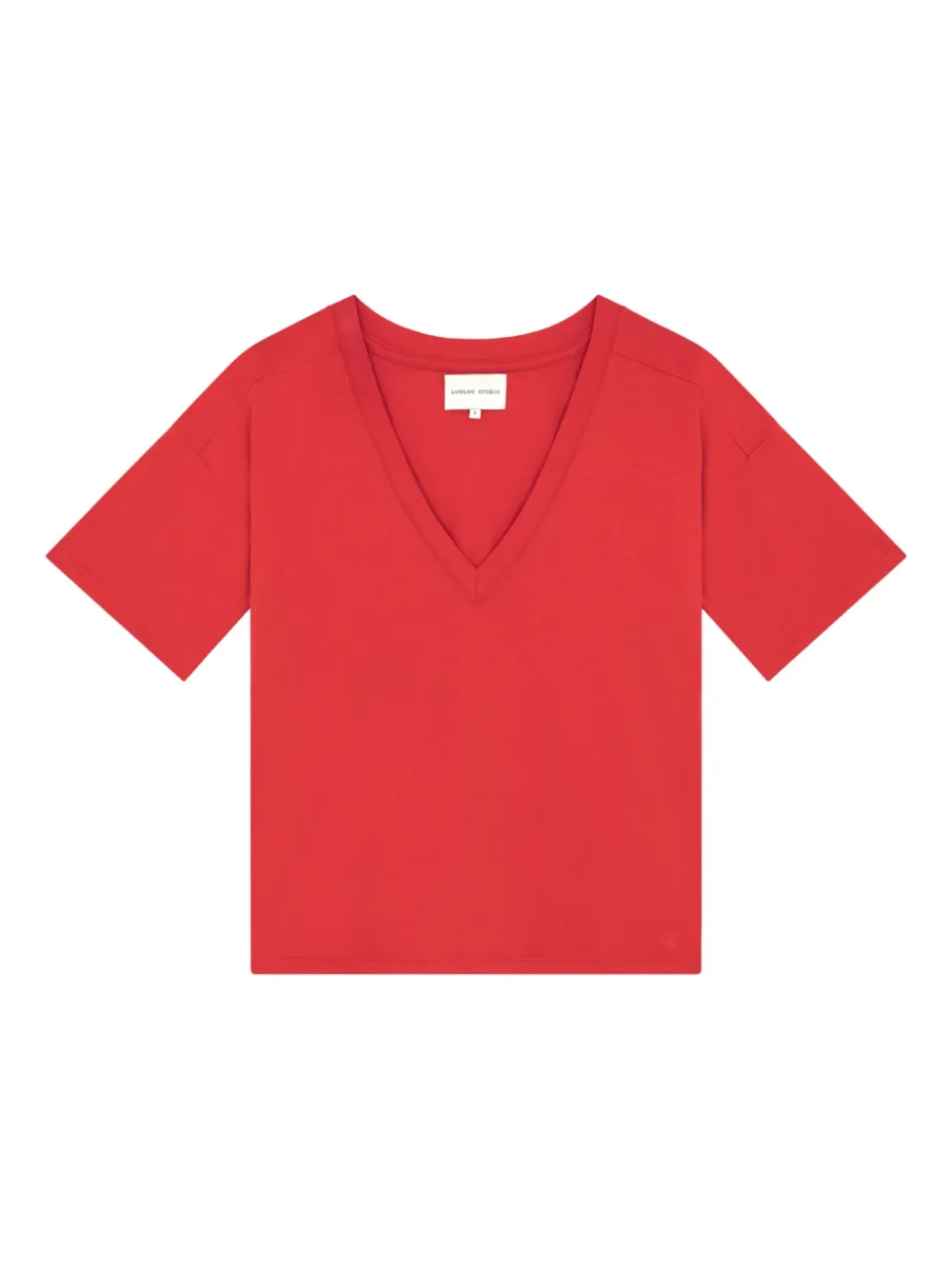 LouLou de Saison Faaa V-neck short-sleeve T-shirt - Rot