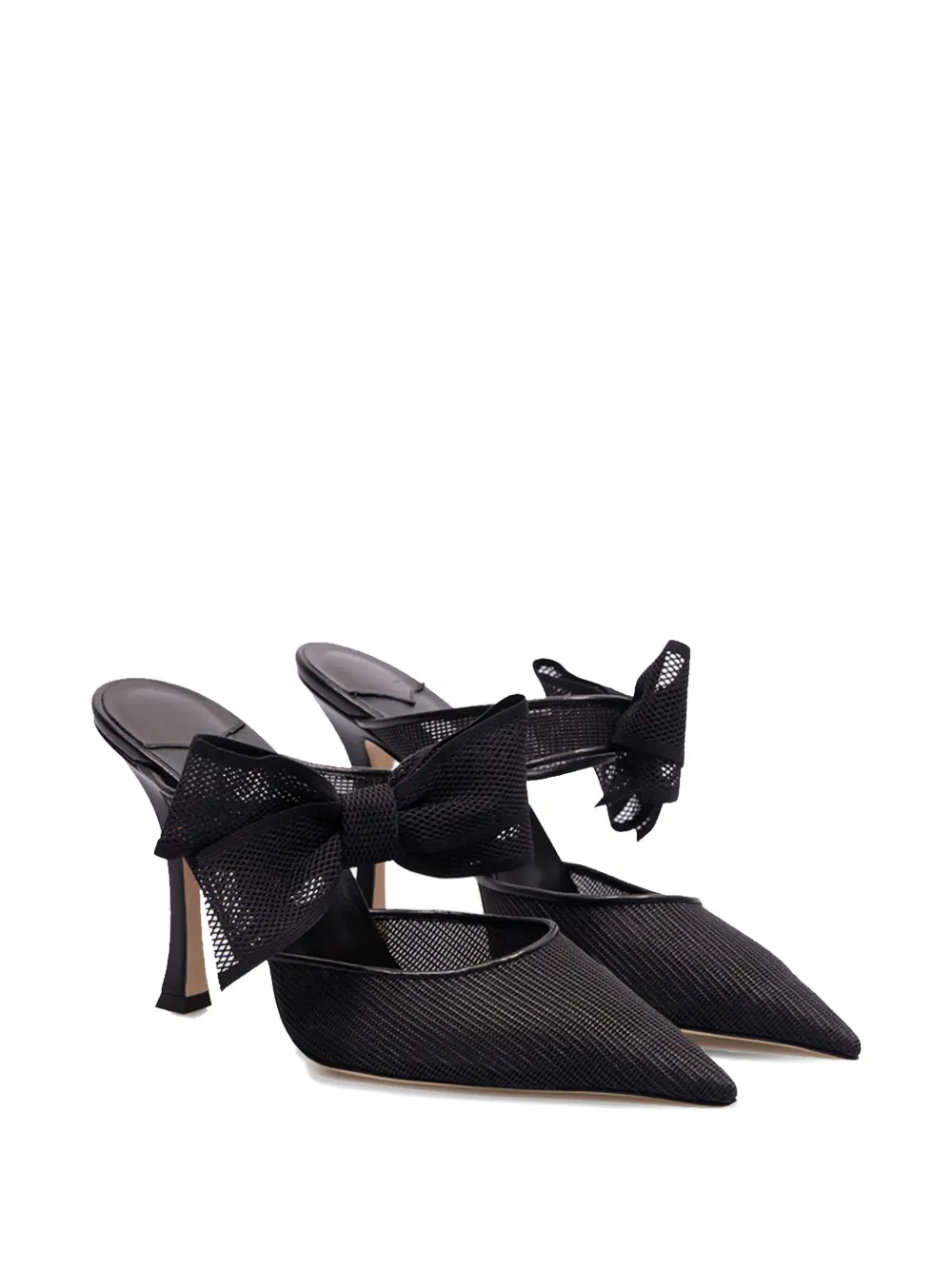 Jimmy Choo 100mm Brook bow-detail mules | Heeled Mules | Image 2
