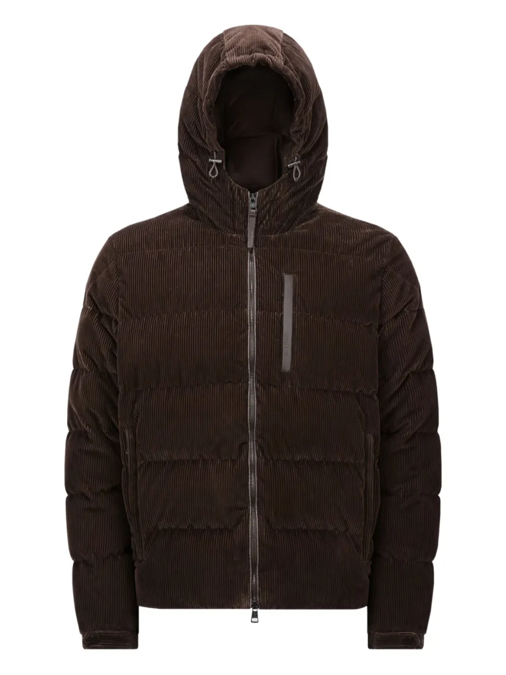 Moncler Vederna corduroy puffer jacket | Brown | Image 1