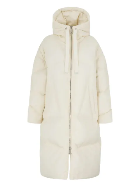 Khrisjoy hooded zip-fastening coat
