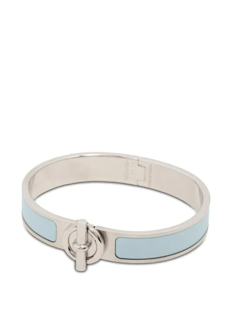 Hermès Pre-Owned pendientes Clic Glenan Bracelet T4 con esmalte bañado en paladio 2015-2025