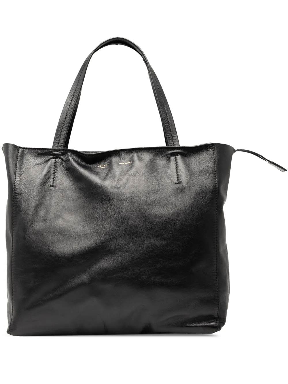 Celine Pre-Owned 2011 Lambskin Zipped tote bag - ブラック Celine Pre-Owned 2011 Lambskin Zipped tote bag - ブラック