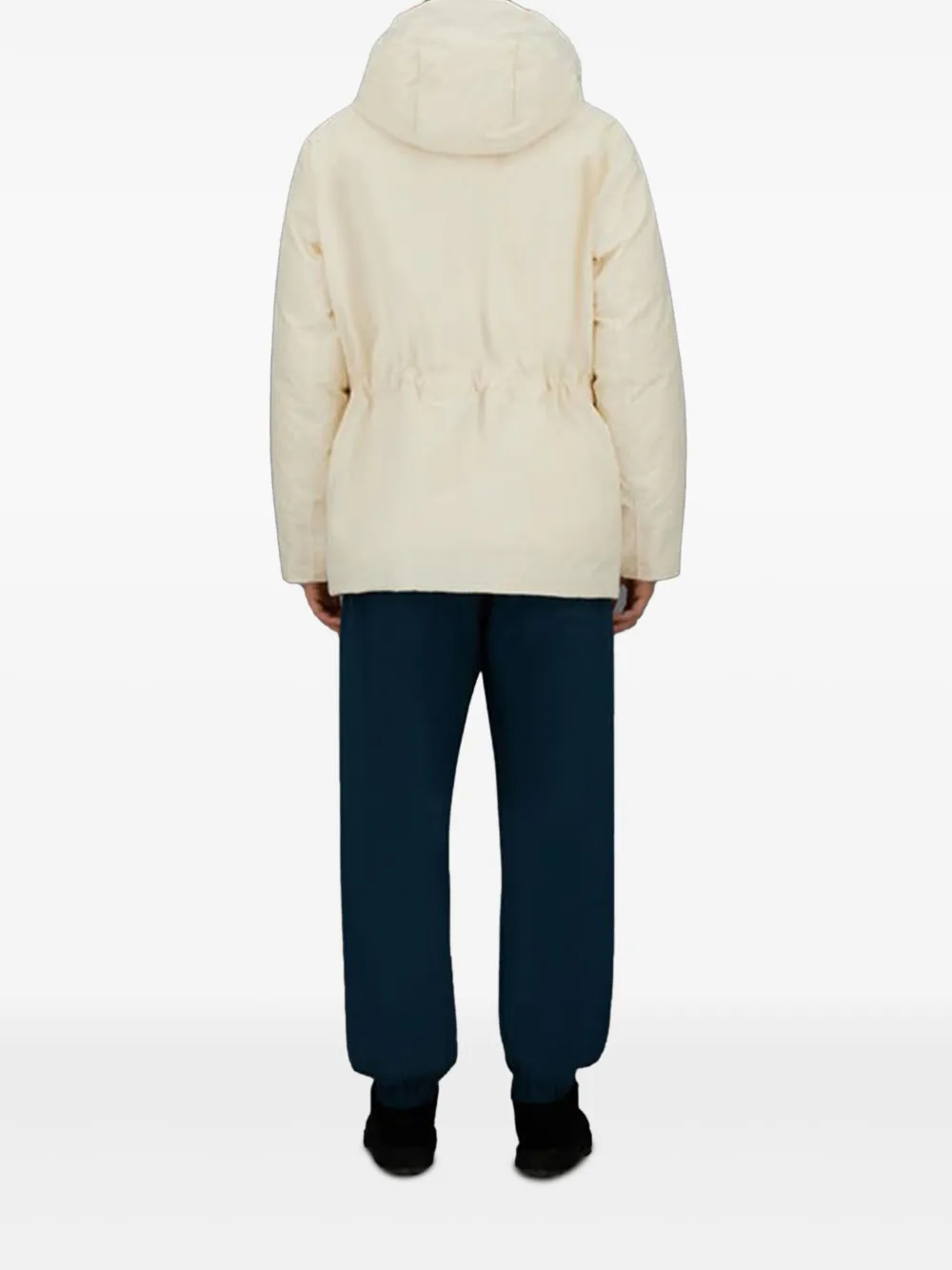 Laminar Wollen jack met afneembare capuchon Beige