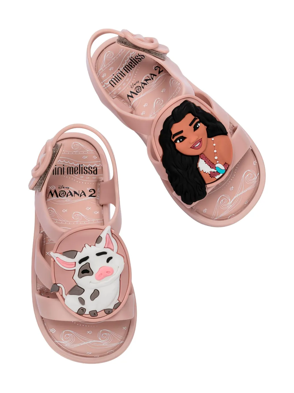 Mini Melissa x Disney Colorland Moana sandalen Roze