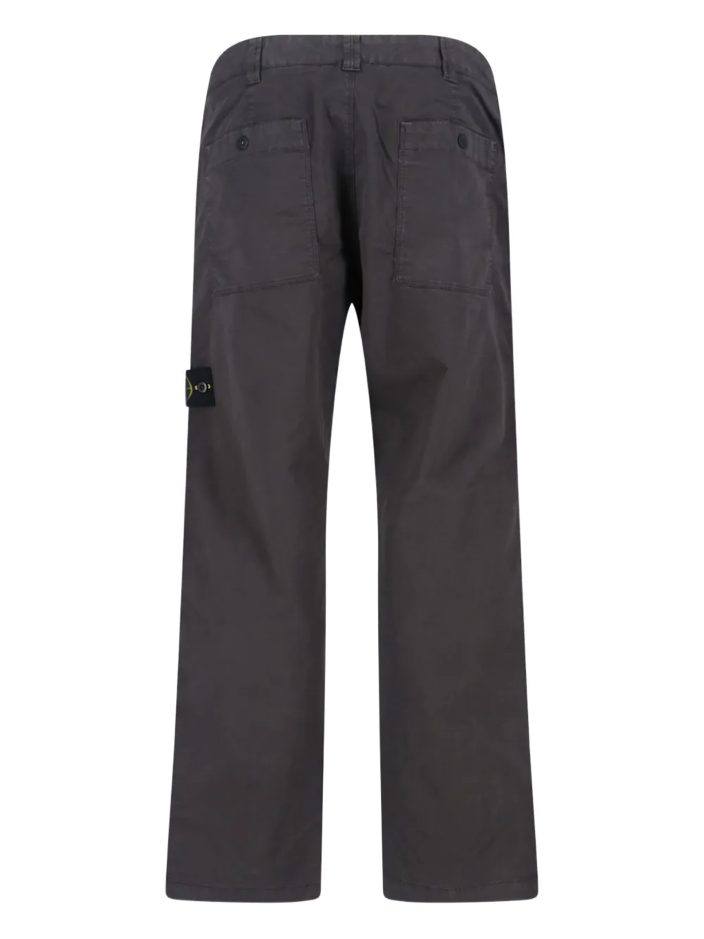 Stone Island logo-patch trousers - Grijs