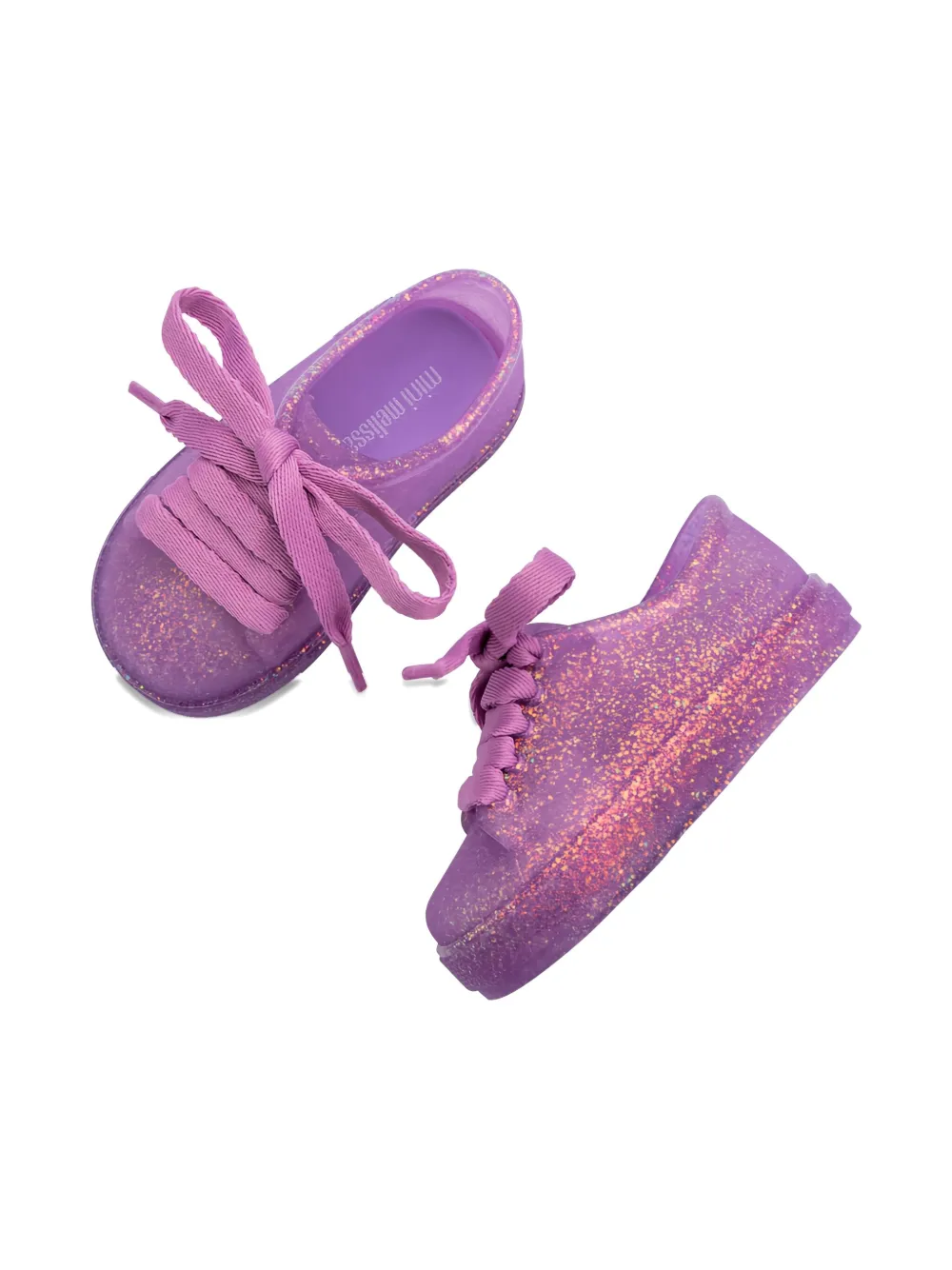 Mini Melissa Hip sneakers met glitter Paars