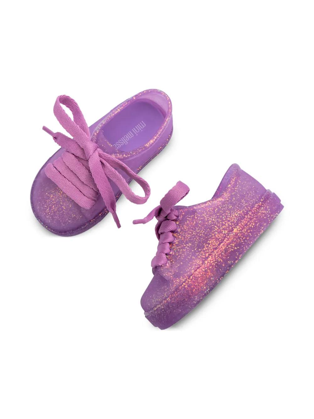 Mini Melissa Hip sneakers met glitter Paars