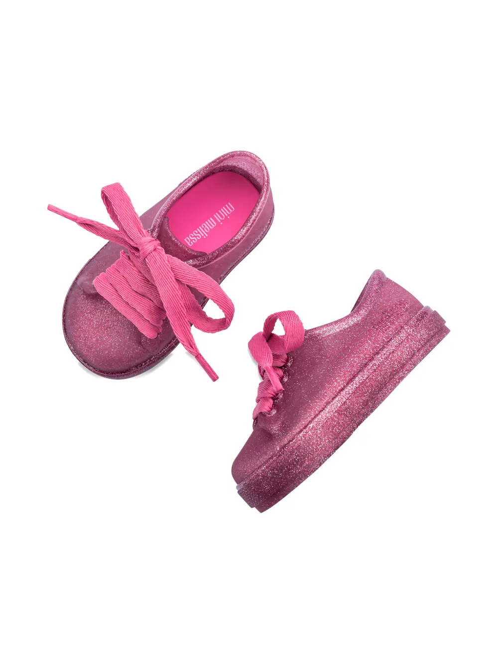 Mini Melissa Hip sneakers met glitter Roze