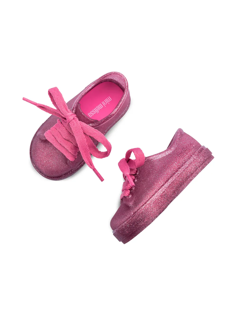 Mini Melissa Hip sneakers met glitter Roze